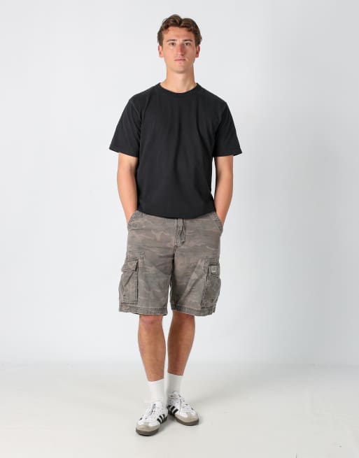 Vintage Levi's 36x24 canvas cargo shorts in grey