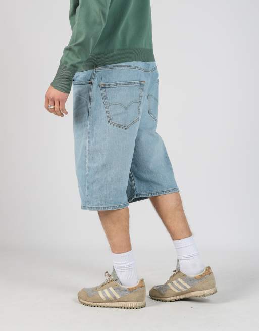 Vintage Levi's 36x24 denim jorts shorts in light blue