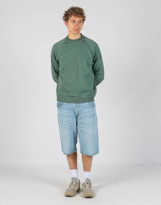 Vintage Levi's 36x24 denim jorts shorts in light blue, 2 of 4