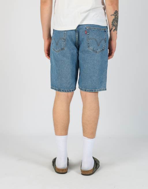 Vintage Levi's 36x26 denim jorts shorts in light blue