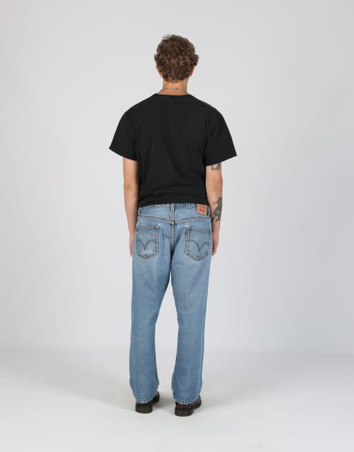 Vintage Levi's 36x29 denim jeans in light blue, 3 of 4