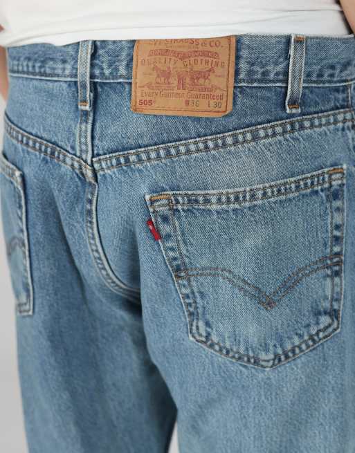 Vintage Levi's 36x30 denim jeans in light blue, 4 of 4