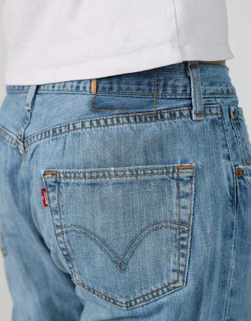 Vintage Levi's 36x36 denim jeans in light blue, 4 of 4