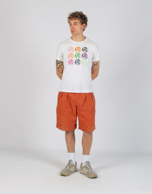 Vintage Levi's 36x49 denim jorts shorts in orange, 2 of 4
