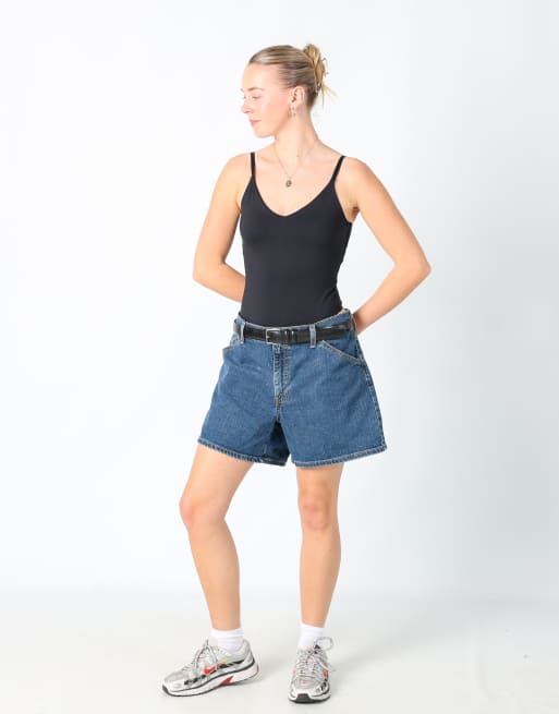 Vintage Levi's 38x15 denim shorts in blue