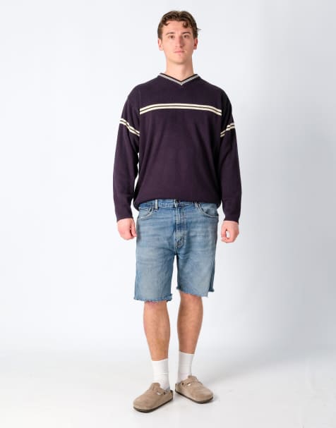 Vintage Levi's 38x19 Denim Shorts Light Blue - view 1