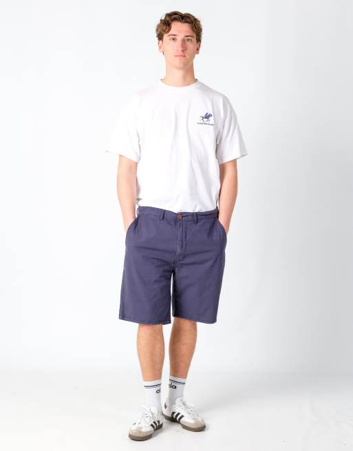 Vintage Levi's 38x21 Canvas Cargo Shorts Navy Blue