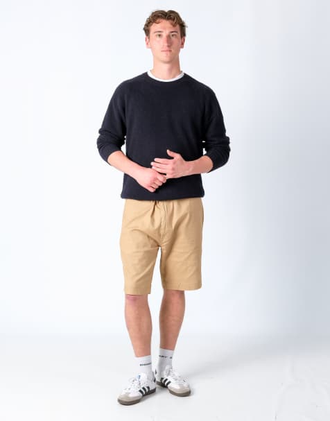 Vintage Levi's 38x21 Canvas Cargo Shorts Tan - view 1