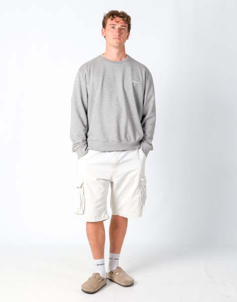 Vintage Levi's 38x22 Canvas Cargo Shorts Cream - view 1