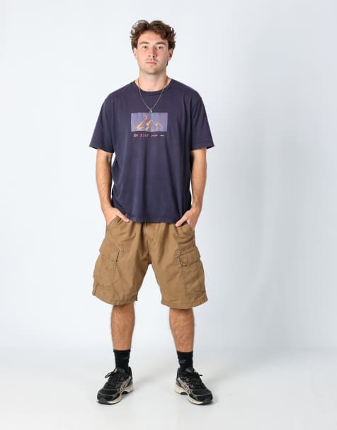 Vintage Levi's 38x22 canvas cargo shorts tan - view 1