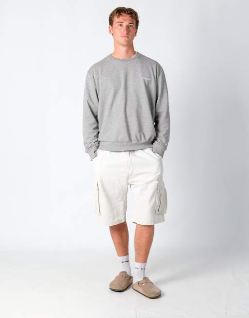 Vintage Levi's 38x23 Canvas Cargo Shorts Cream