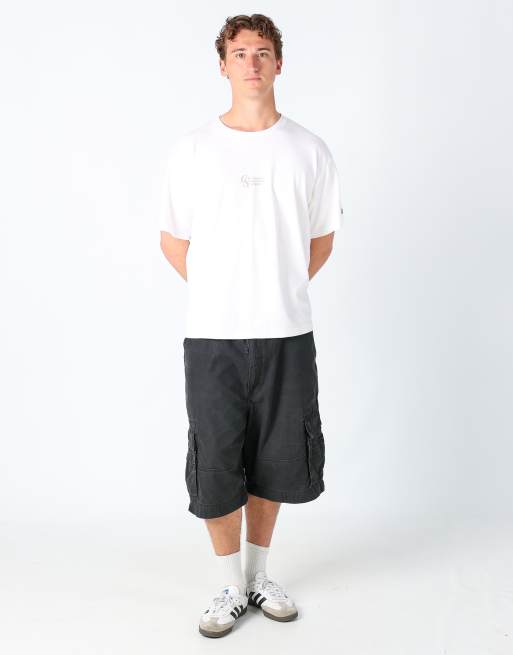 Vintage Levi's 38x25 canvas cargo shorts black