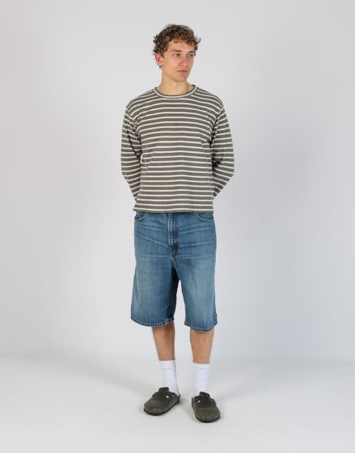 Vintage Levi's 38x25 denim jorts shorts in blue, 2 of 4