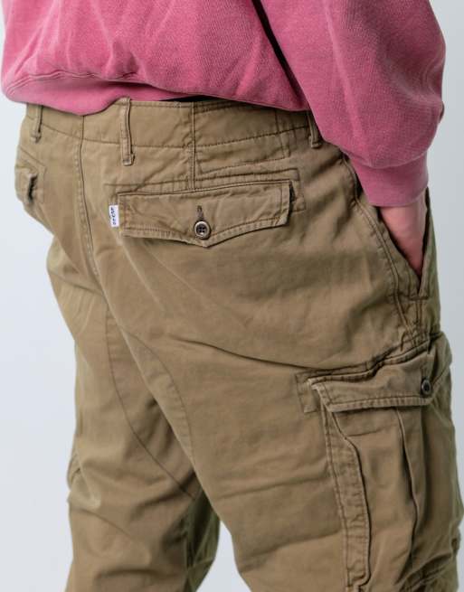 Vintage Levi's 38x30 Woven Cargo Pants Khaki Green