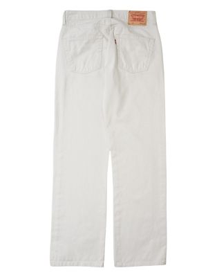 Vintage Levis 401 size M straight trousers in cream