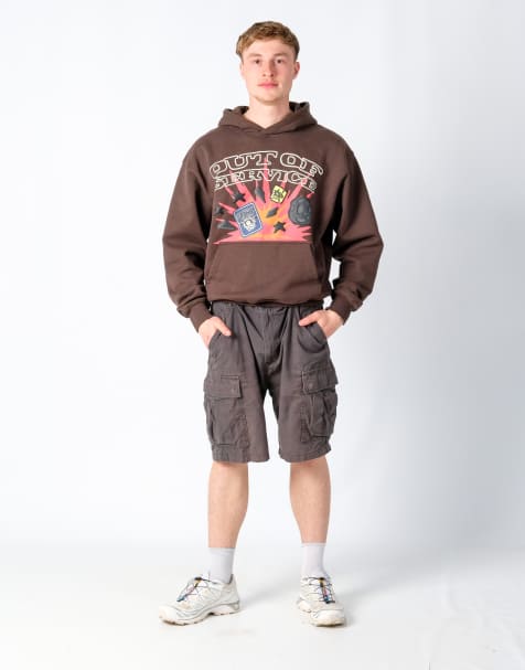 Vintage Levi's 40x22 Canvas Cargo Shorts Black - view 1