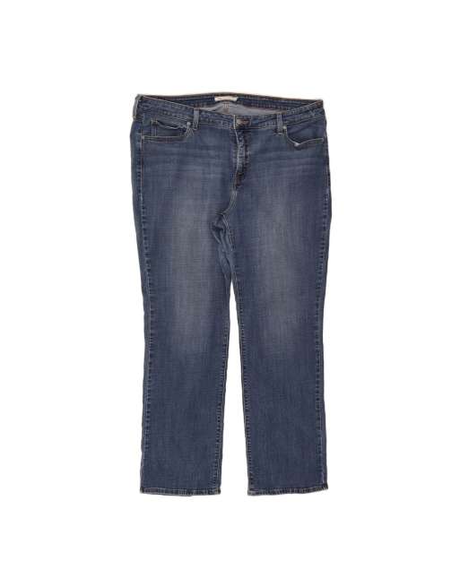 Vintage Levi's 414 Straight Jeans US 22 3XL W42 L32 In Blue