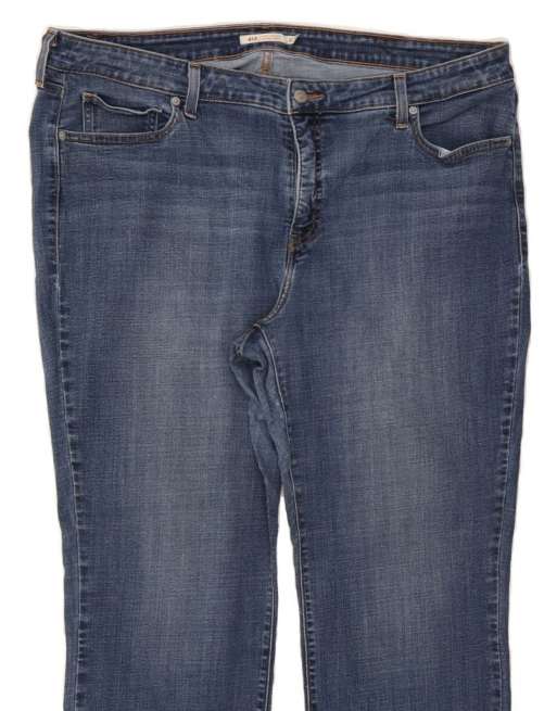 Vintage Levi's 414 Straight Jeans US 22 3XL W42 L32 In Blue ASOS