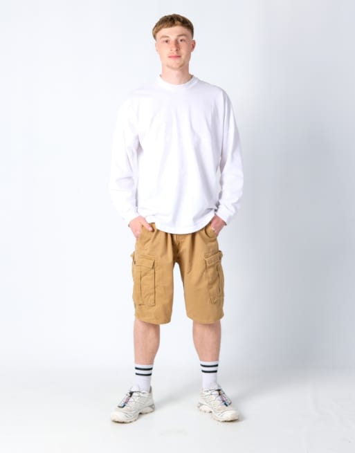 Vintage Levi's 42x21 Canvas Carpenter Baggy Shorts Brown