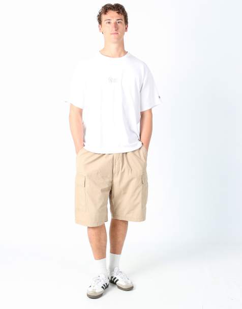 Vintage Levi's 44x24 canvas cargo shorts tan - view 1