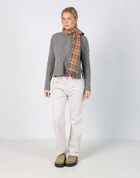 Vintage Levi's 501 27x45 denim jeans in beige - view 1