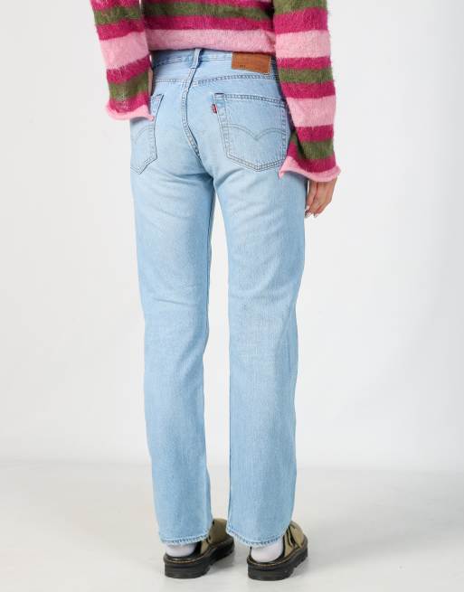 Vintage Levi's 501 28x30 denim jeans in light blue