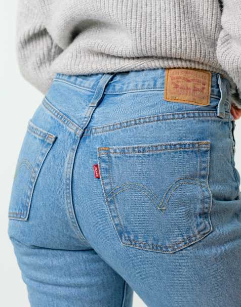 Vintage Levi's 501 30x30 Denim Jeans Light Blue - view 1