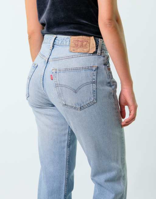Vintage Levi's 501 31x34 Denim Jeans Light Blue