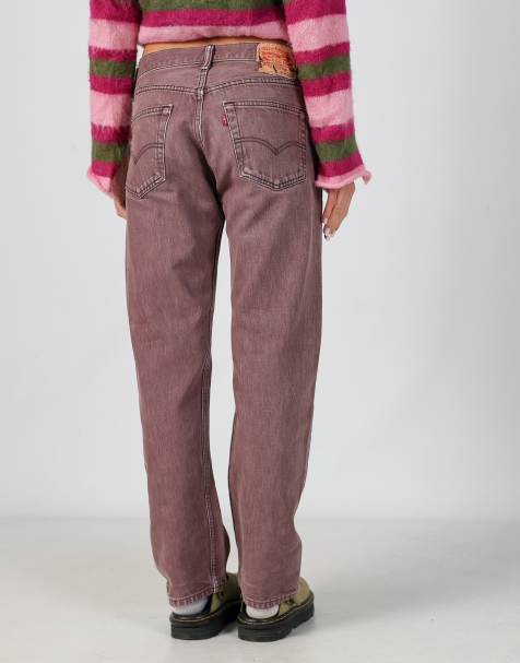 Vintage Levi's 501 32x32 denim jeans in brown - view 1