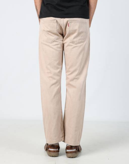 Vintage Levi's 501 32x34 woven straight pants in beige