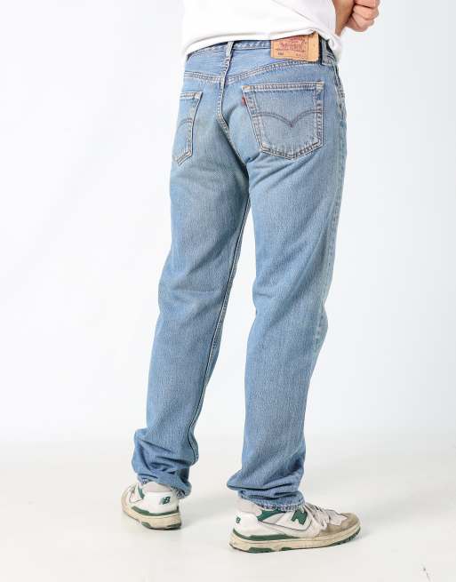 Vintage Levi's 501 33x34 denim jeans in light blue
