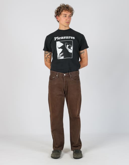 Vintage Levi's 501 34x31 denim jeans in brown