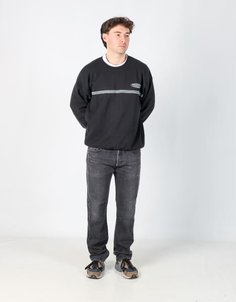 Vintage Levi's 501 34x34 denim jeans in charcoal grey - view 1