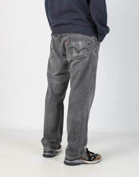 Vintage Levi's 501 36x32 denim jeans in charcoal grey - view 1