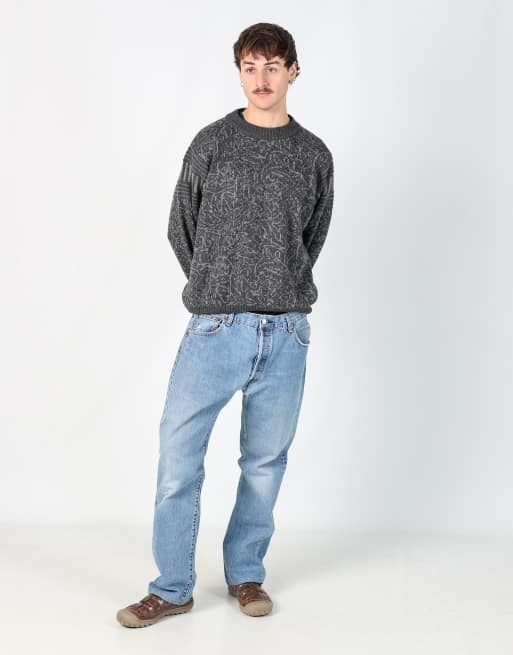 Vintage Levi's 501 36x32 denim jeans in light blue