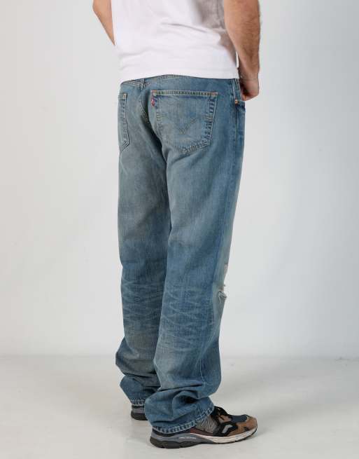 Vintage Levi's 501 36x32 denim jeans in light blue