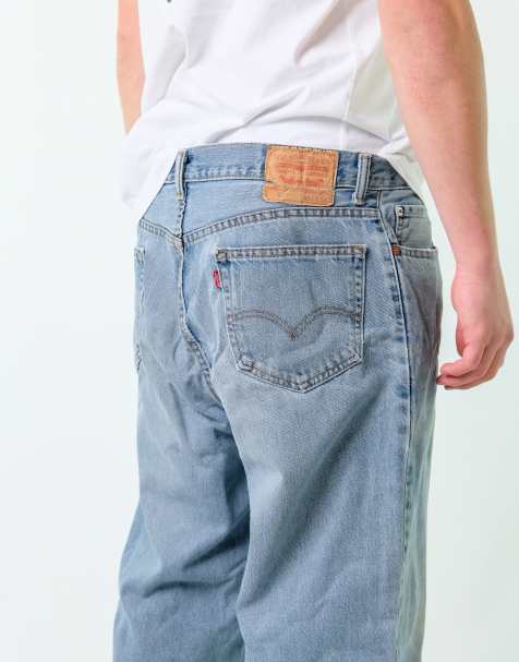 Vintage Levi's 501 36x34 Denim Jeans Light Blue - view 1