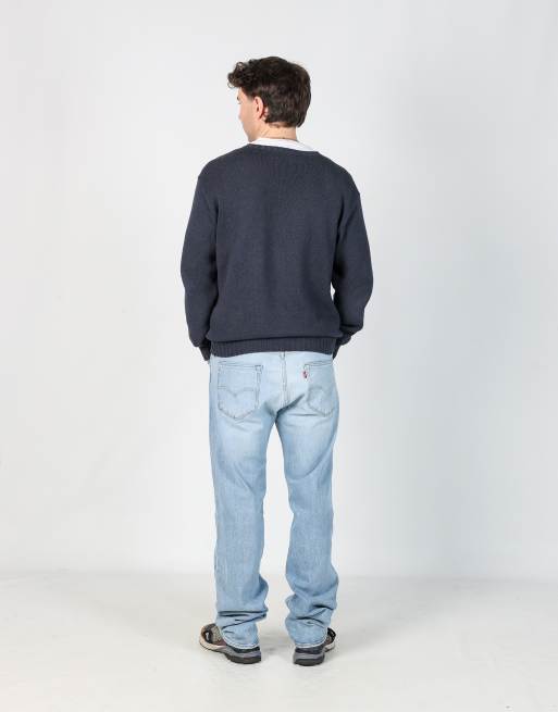 Vintage Levi's 501 36x36 denim jeans in light blue, 3 of 4