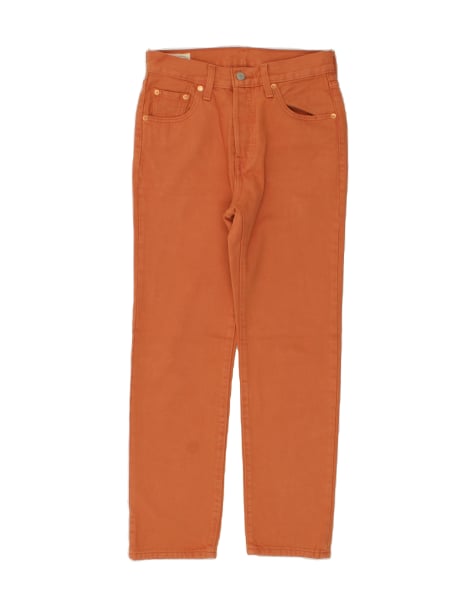 Vintage Levi's 501 Size L Straight Jeans in Orange - view 1
