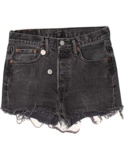 Vintage Levi's 501 Size M Denim Shorts in Black