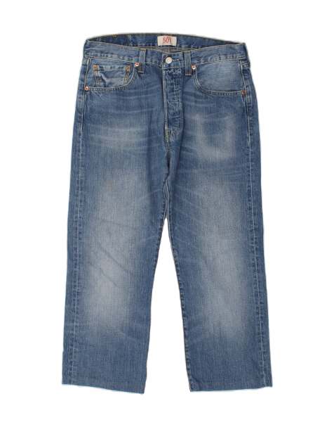 Vintage Levi's 501 Size W32 L36 Straight Jeans in Blue - view 1