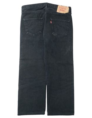 Vintage Levis 501 W34 L26 straight jeans in black