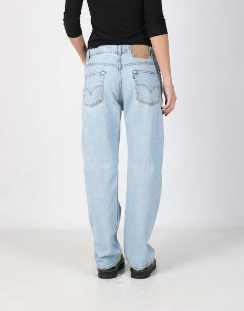 Vintage Levi's 505 28x40 denim jeans in light blue - view 1