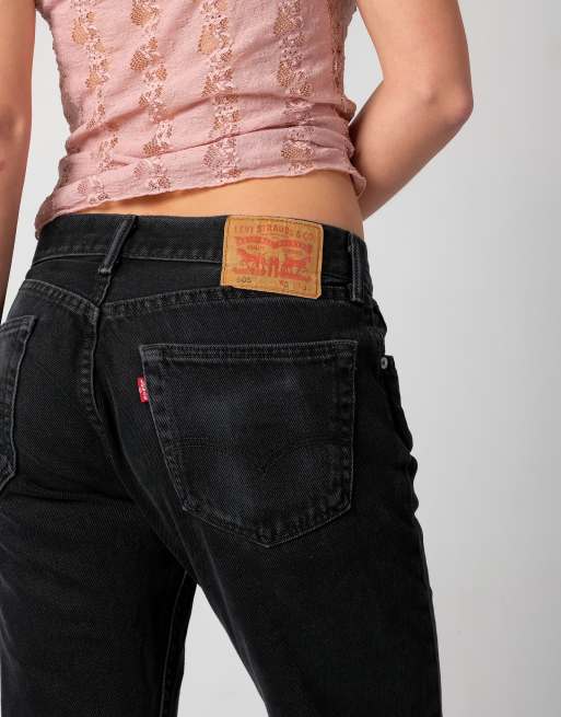 Vintage Levi's 505 33x34 Denim Jeans Black