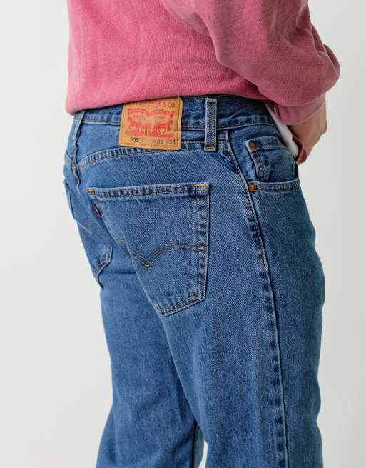 Vintage Levi's 505 33x34 Denim Jeans Blue