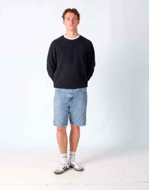 Vintage Levi's 505 34x20 Denim Jorts Shorts Light Blue