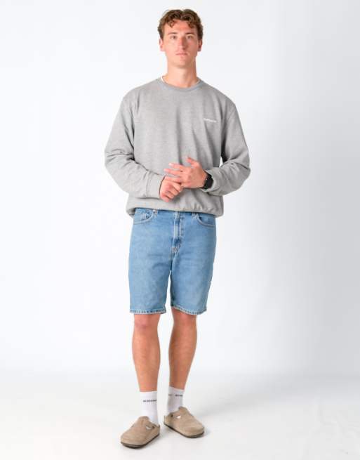 Vintage Levi's 505 34x20 Denim Jorts Shorts Light Blue
