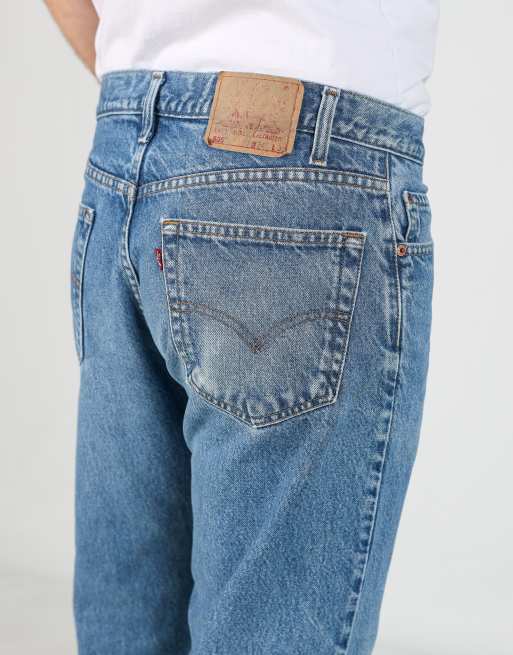 Vintage Levi's 505 34x30 denim jeans in light blue, 4 of 4