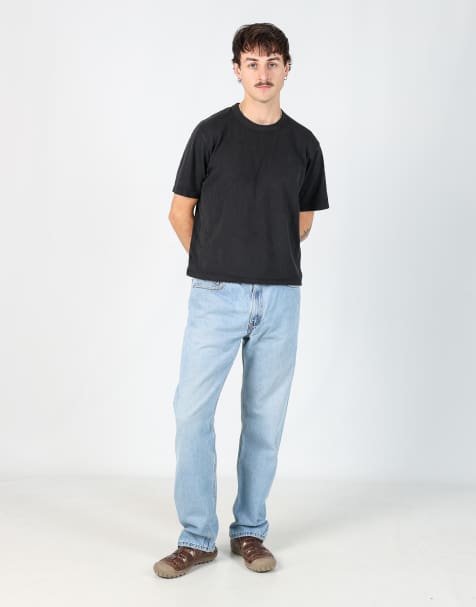 Vintage Levi's 505 34x32 denim jeans in light blue - view 1