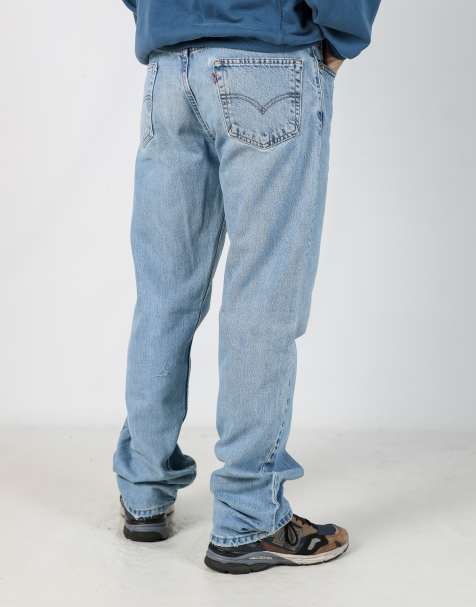 Vintage Levi's 505 34x36 denim jeans in light blue - view 1